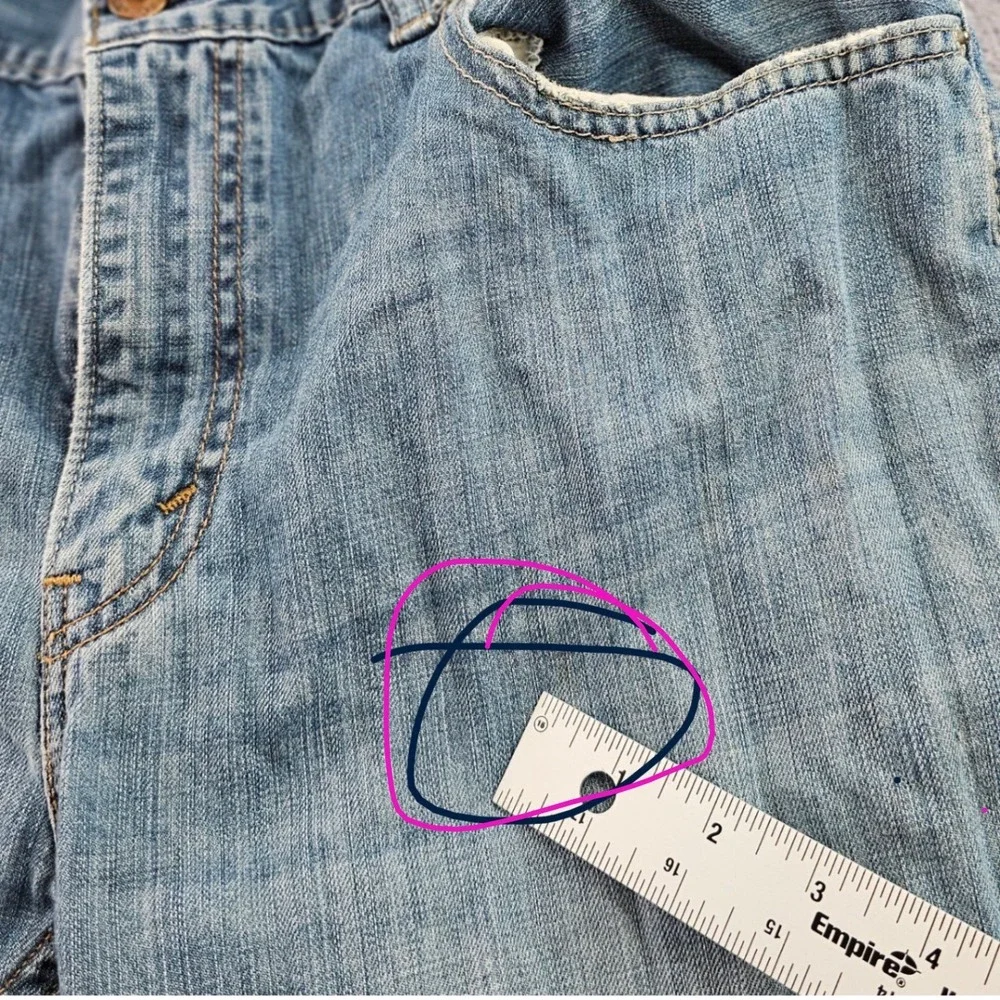 Levi's 505‎ Jeans Mens 34x34 Blue Denim Faded Streetwear Americana Straight Fit